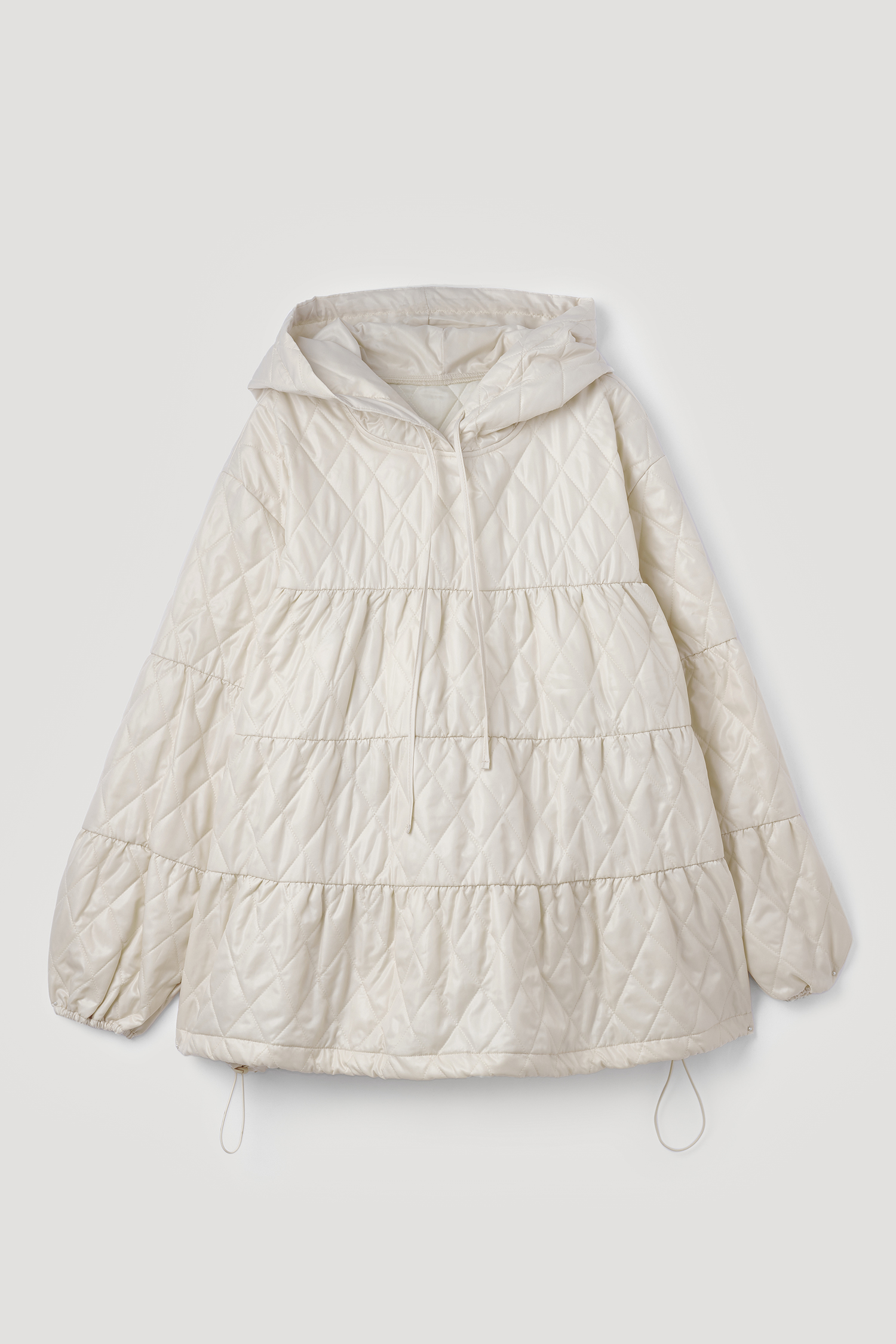 QUILTED ANORAK DOVE
